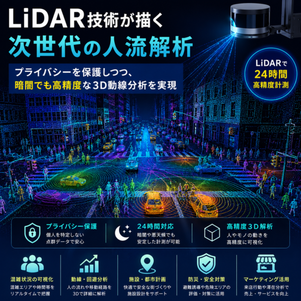 LiDAR技術が描く次世代の人流解析