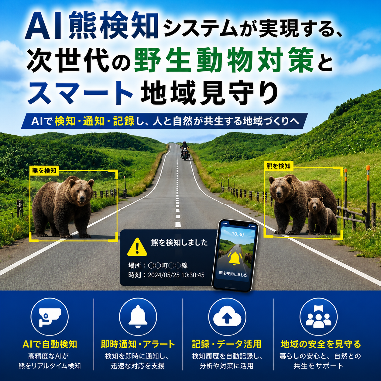 AI熊検知カメラのイメージ