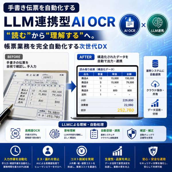 手書き伝票を自動化するLLM連携型AI OCRプロジェクト